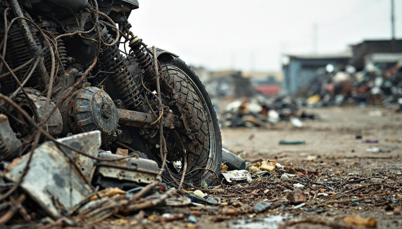 Peut-on recycler les accessoires de moto lors de l'enlèvement de l'épave ?